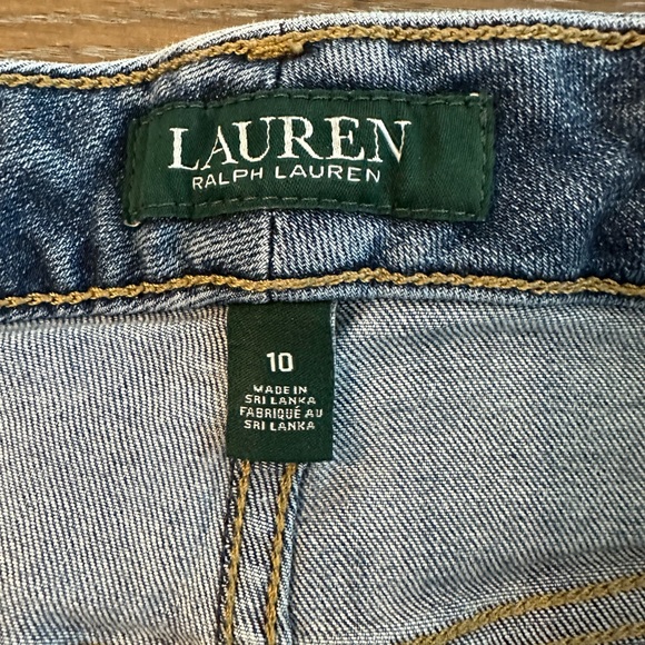 Ralph Lauren High Rise Cropped Jeans Size 10 Waist 31 inches Inseam 25 1/2 inch - Picture 4 of 4